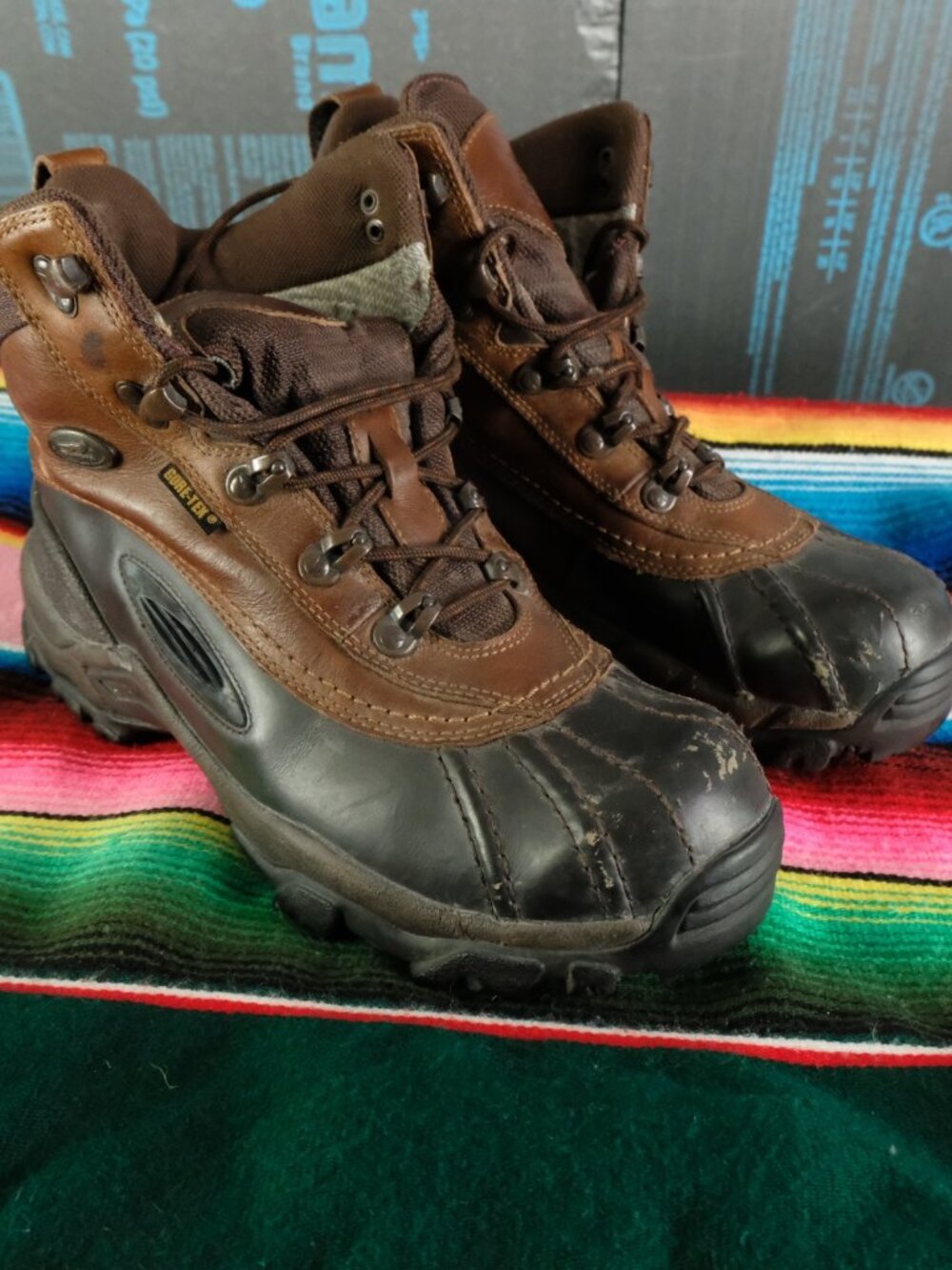 Irish Setter Snow Tracker Boots Mens 9 Black Brown Ankle Insulated 400  Gram